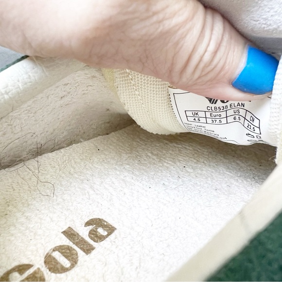 Women’s Evergreen Elan Gola Sneakers Green Pink Tennis Shoes Anthropologie - Picture 7 of 7